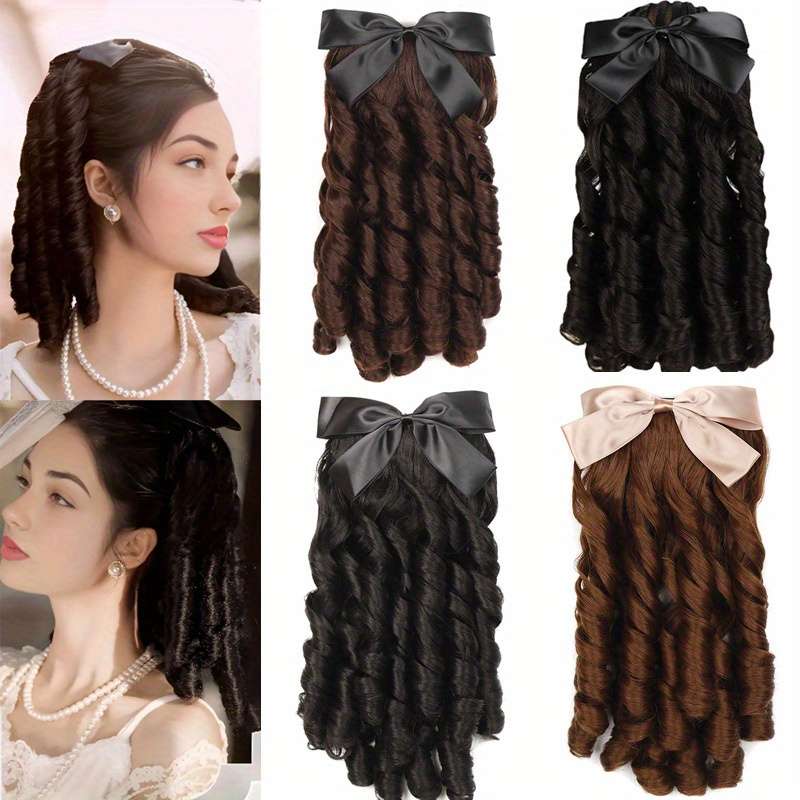 1Pc Black 30.48cm Fashion Design Wig