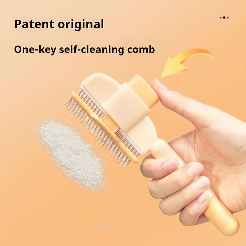1pc Yellow Comb Pet Comb