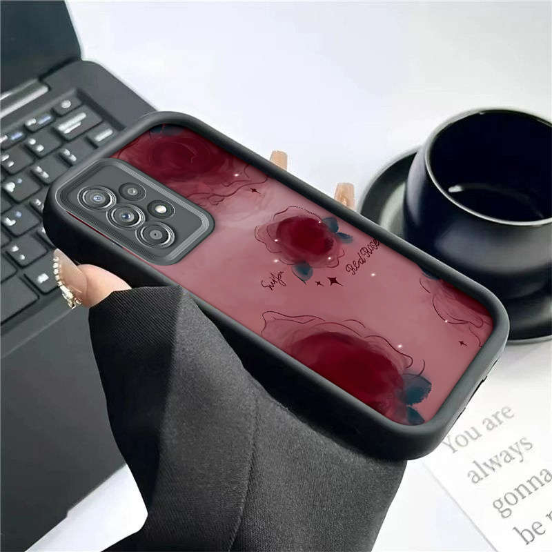1pc Red For Samsung Galaxy A52 5G Phone Cases