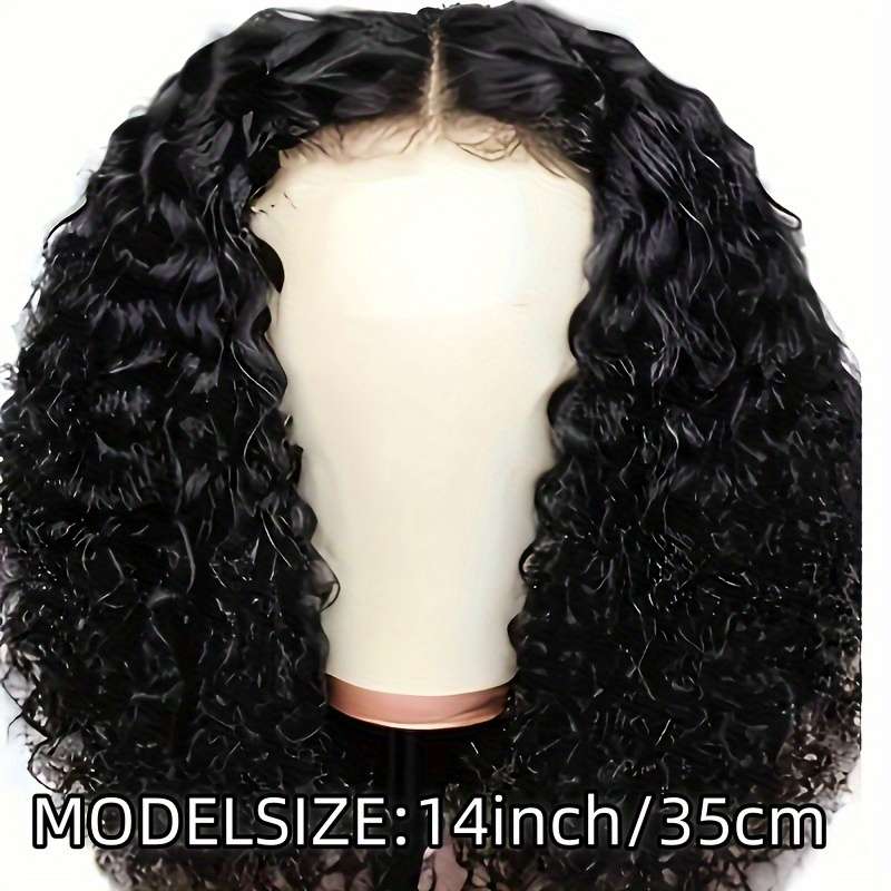 1Pc Black 35.56cm Fashion Design Wig