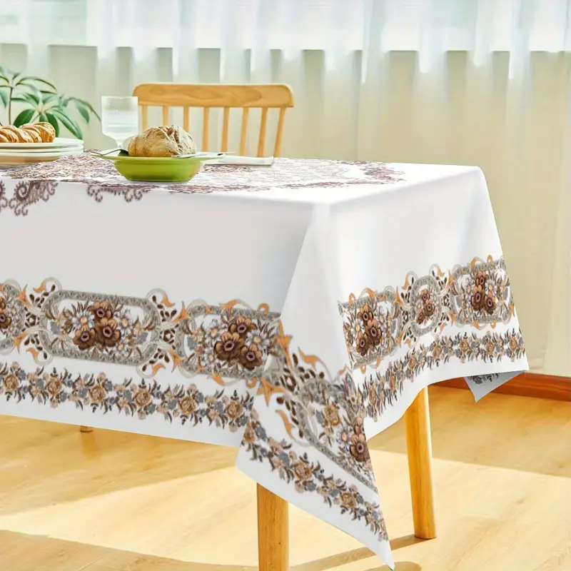 1 European Rectangular Washable Tablecloth