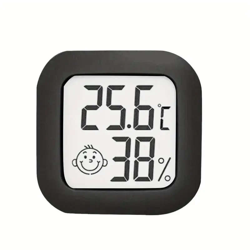 1pc Smart Mini LCD Digital Thermometer Accurately Monitor Room Temperature Humidity With Easy Readin