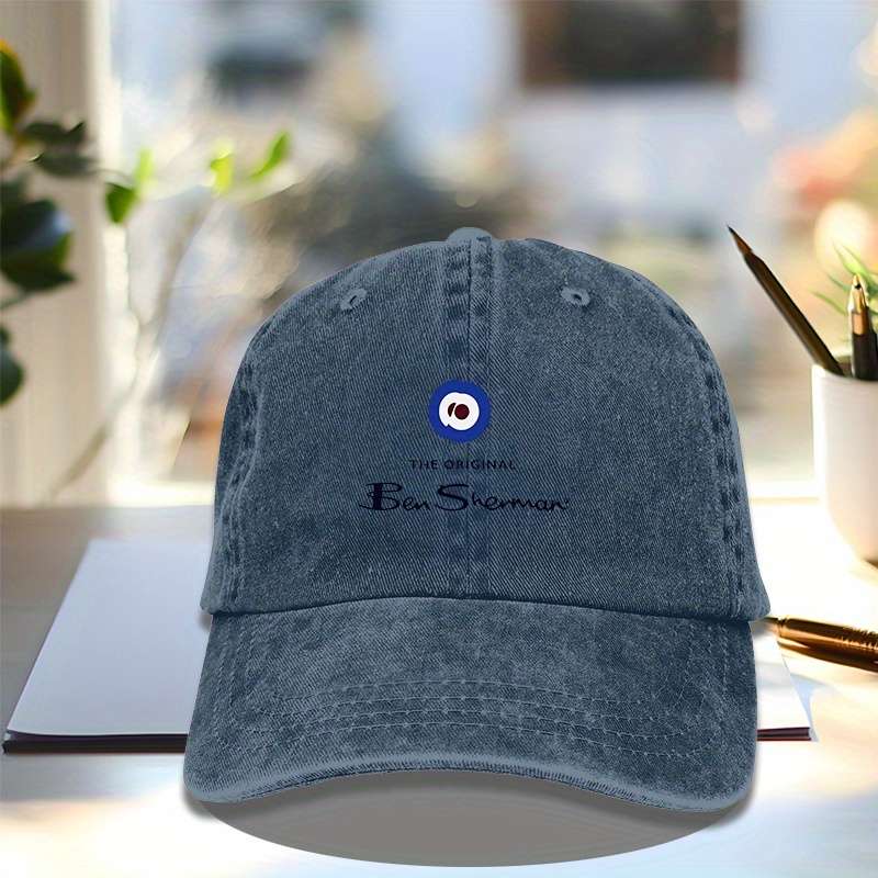 1pc BEN-sherman Baseball Cap Casual Outdoor Sun Hat for Men Women Adjustable 100% Cotton Hat W