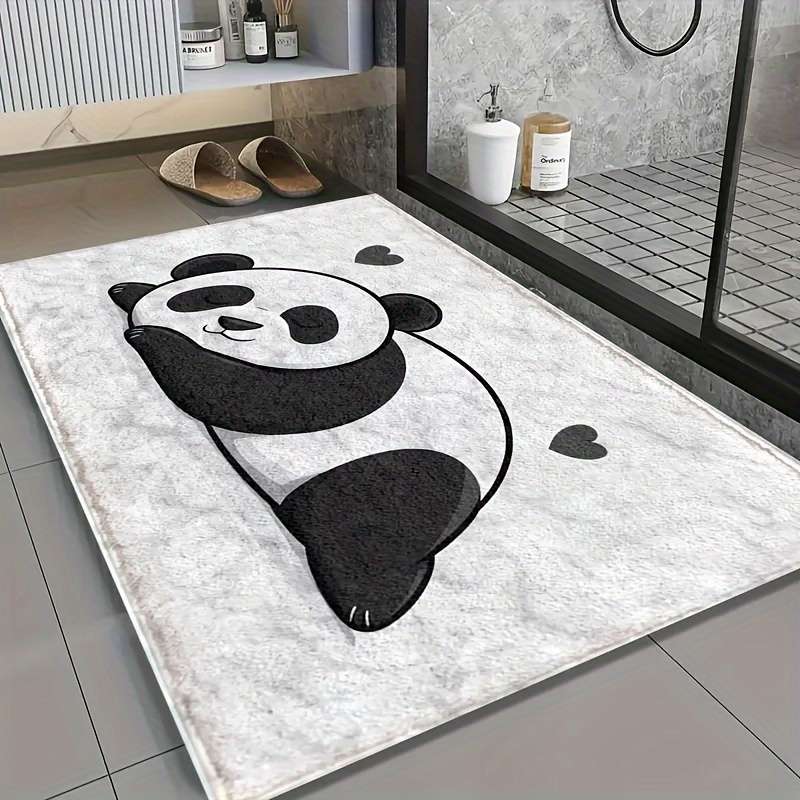 1Pc 19.69x31.5inch 50x80cm Panda Floor Mat