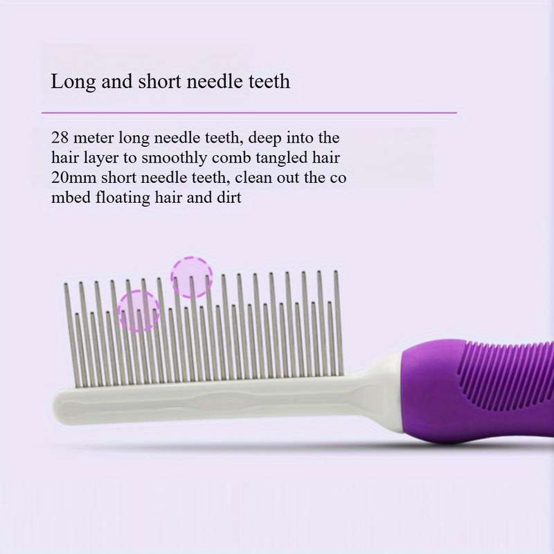 1pc Purple Pet Comb