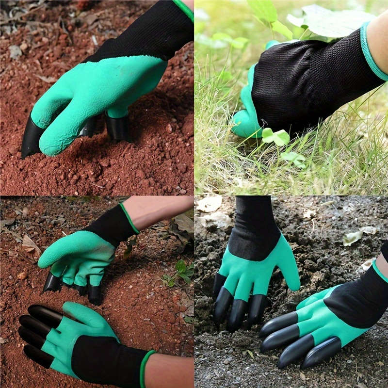 1Pair Purple 23cm Multi Purpose Work Gloves