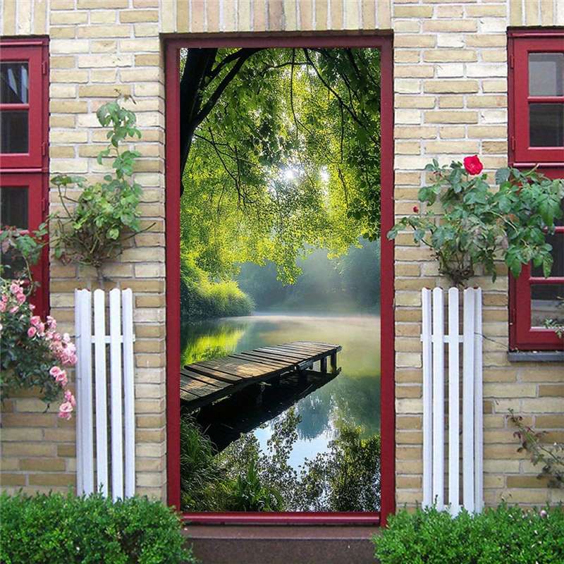 1Pc 76.96x199.9cm Door Window Sticker