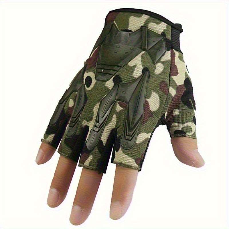1 Pair Army Green One Size Outdoor Sports Gloves
