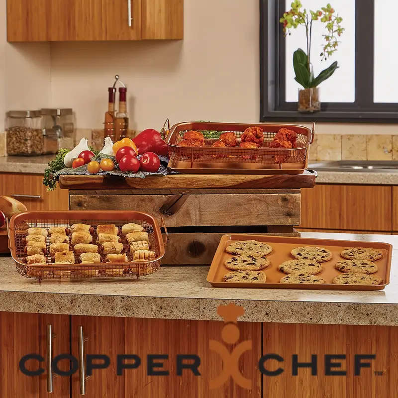 Copper Stainless Steel Square Multifunctional BBQ Basket