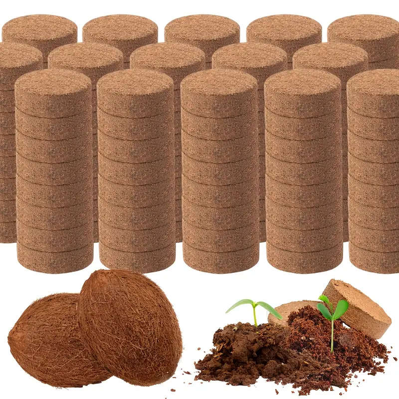 20 Pieces Of Fiber Seedling Blocks