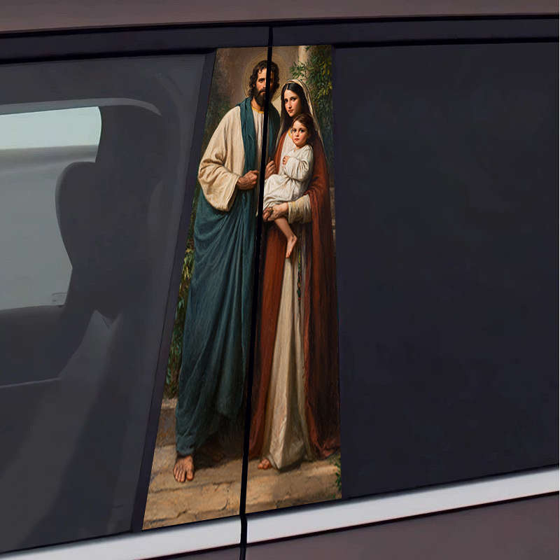 2pcs Jesus Christian Themed Stickers
