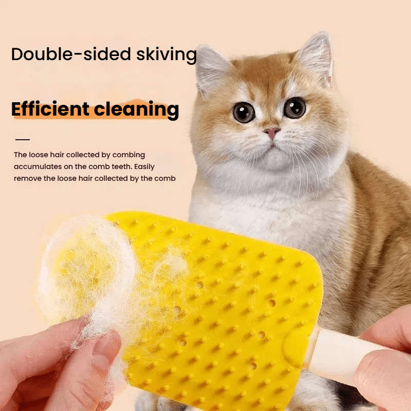 1pc Ice Cream Comb Yellow Pet Comb