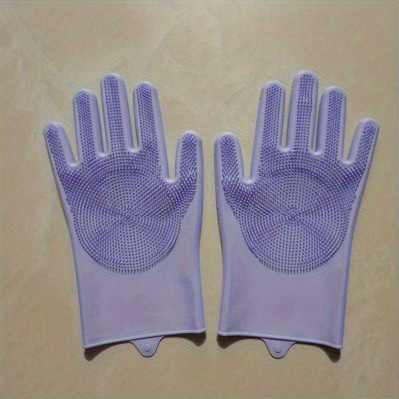 1 Pair Gray Household Cleaning Gloves