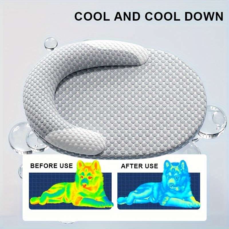 1piece Gray M 60X45Cm Cooling Pad