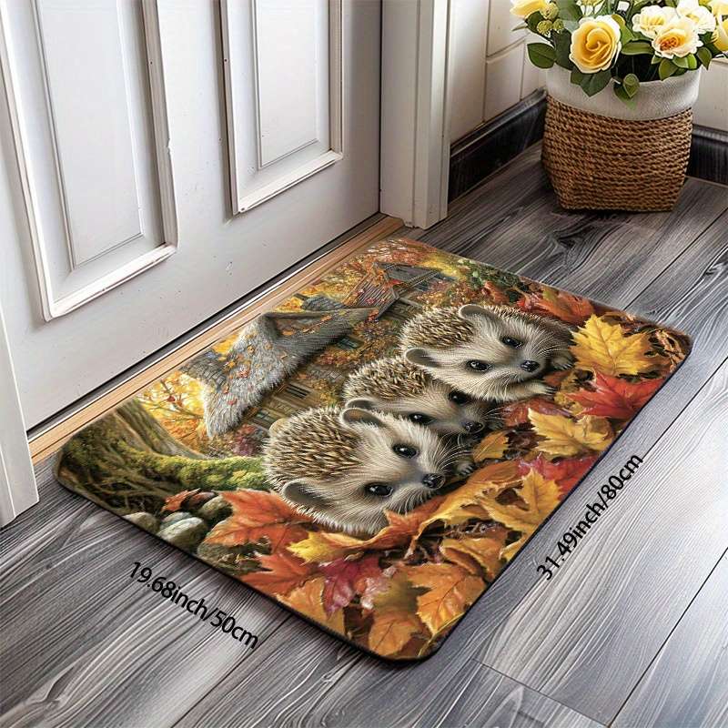 1Pc Yellow 19.69x31.49inch 50x80cm Floor Mat