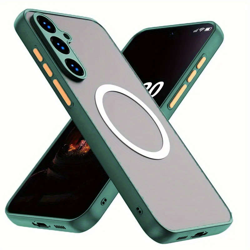 1pc Dark Green For Samsung Galaxy A36 Phone Cases