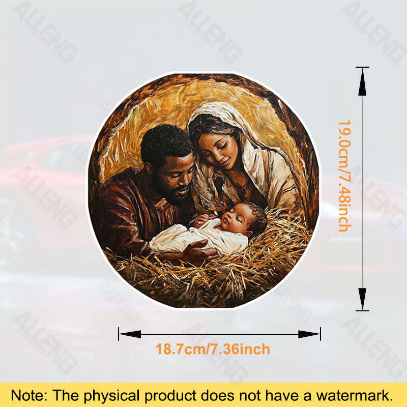 4pcs Jesus Christian Themed Stickers
