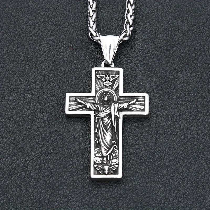 1 Piece 60cm Chain Add Pendant Jesus Theme Pendant