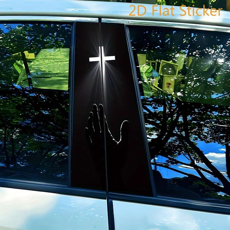 2pcs  Cartoon Jesus Christian Themed Stickers