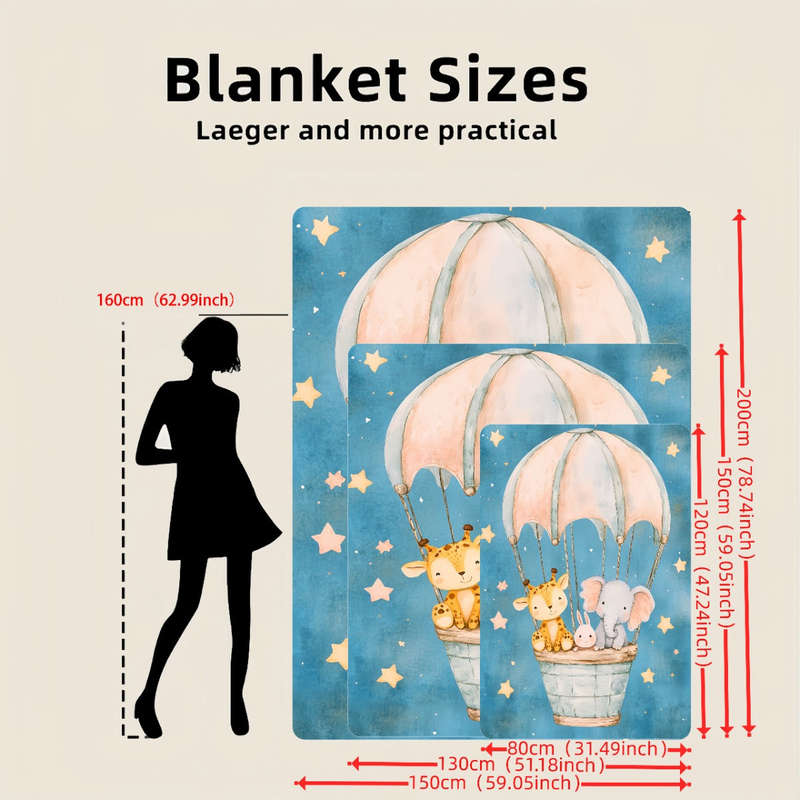 1ps Blanket Size 130X150Cm 51.1X59Inch