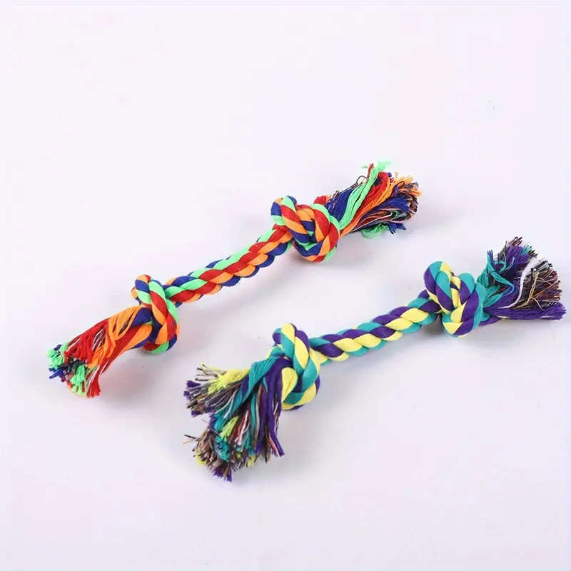 Durable Dog Leash Chew Toys In Various Colors