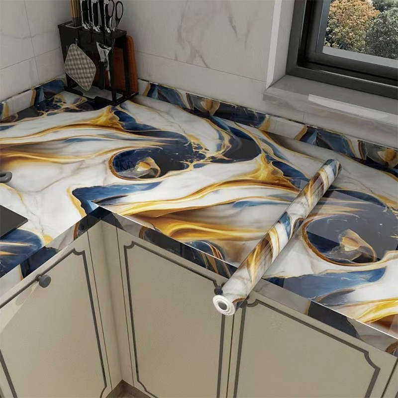 1PC Wall Stickers60 x 300 cm   23.62 x 118.11 ingreen Artificial Jade Gilded