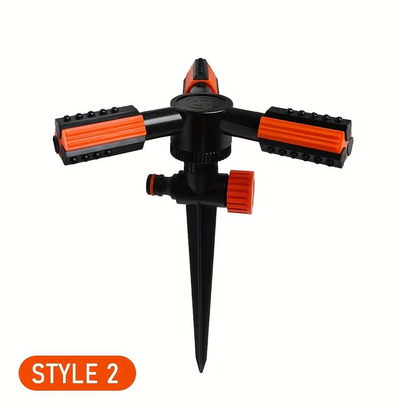 1Pc Rotating Garden Sprinkler System With Adjustable Nozzle