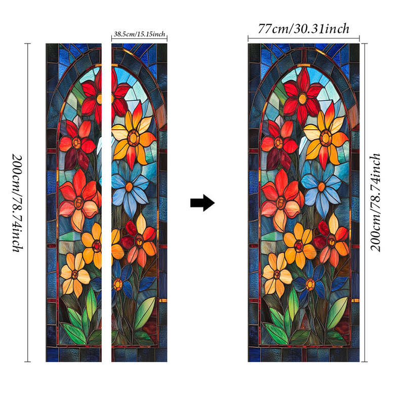1pc 95.0x209.8cm Jesus Christian Themed Stickers