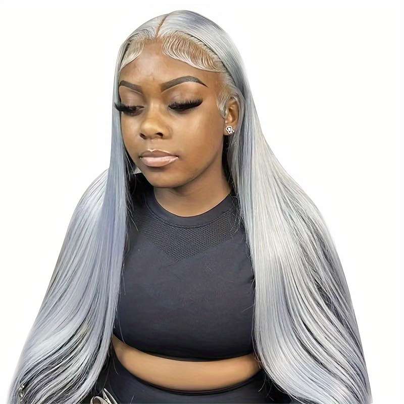 1Pc Silvery Grey 66.04cm Fashion Design Wig
