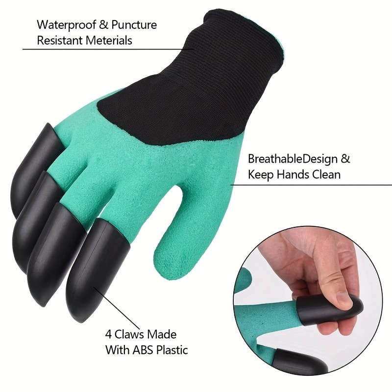 1Pair Purple 23cm Multi Purpose Work Gloves