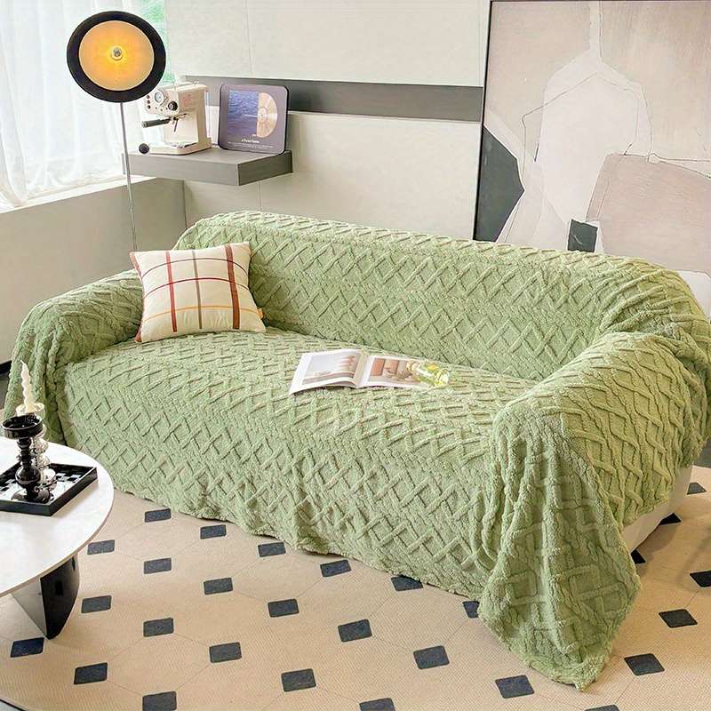 1ps Blanket Color Fruit Green size 180x380cm Four Seater