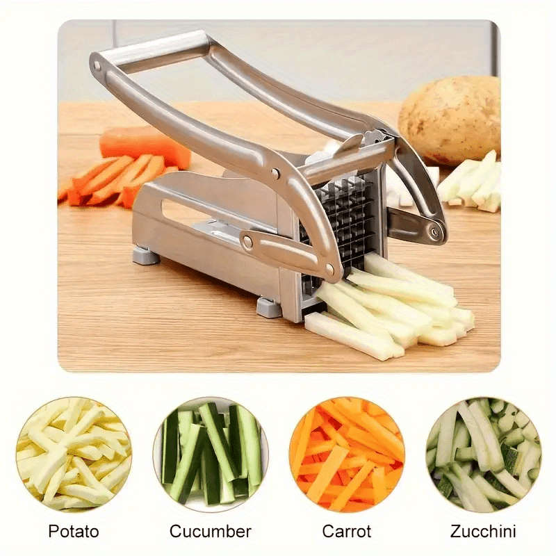 1pc Stainless Steel Fruit Knife Vegetable Knife French Fry Knife Potato Slicer Vegetable Choppe