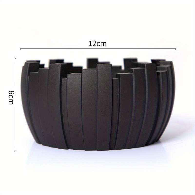 1pc Elegant Ceramic Ashtray Set Modern Geometric Design with Blue and Black Options Perfect for