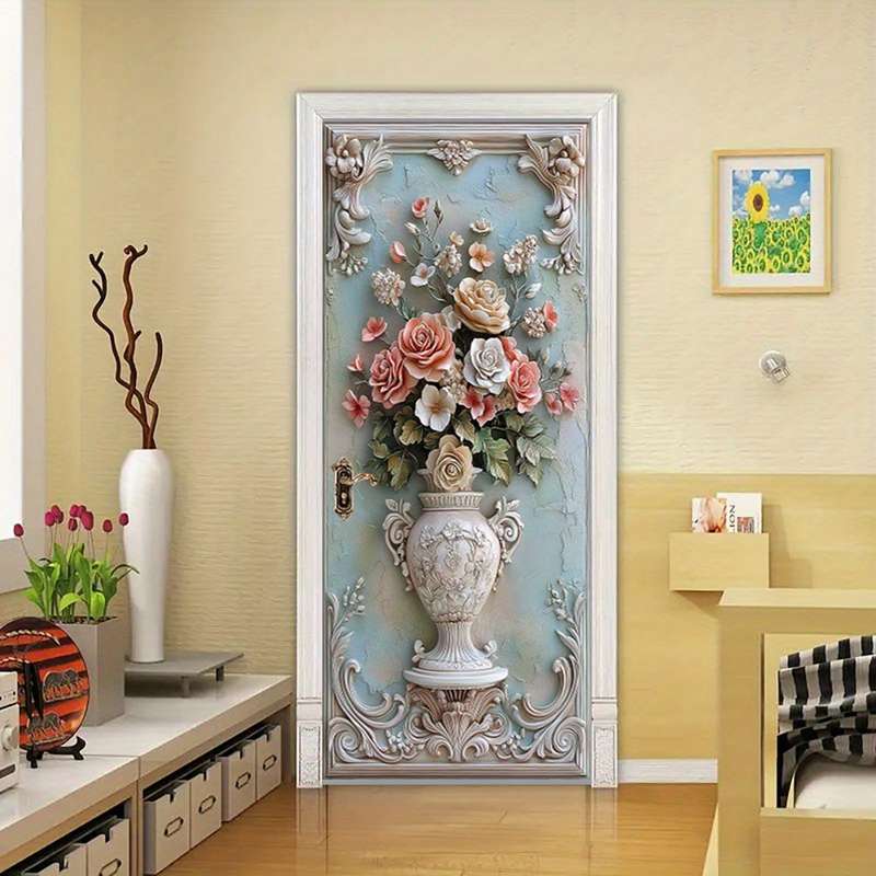 1Pc 76.96x199.9cm Door Window Sticker