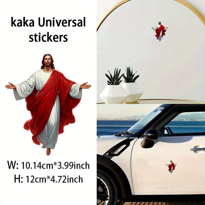 1pc Jesus Christian Themed Stickers