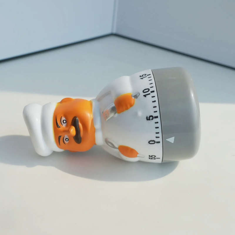1pc Colorful Kitchen Timer Chef Timer Kitchen Timer Plastic Countdown Knife and Fork Chef Timer