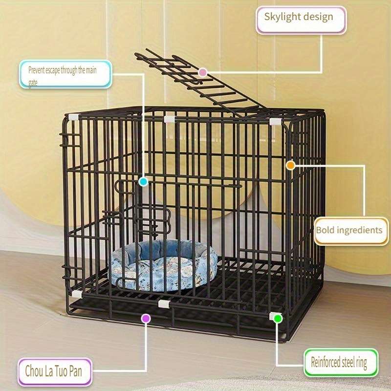1pc Black 50*35cm-Foot Mat+Tray Pet Cage