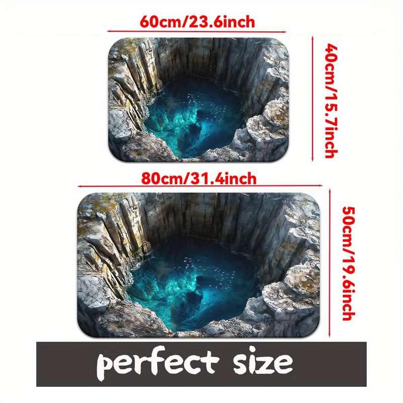 1Pc 50x80cm 19x31inch Floor Mat