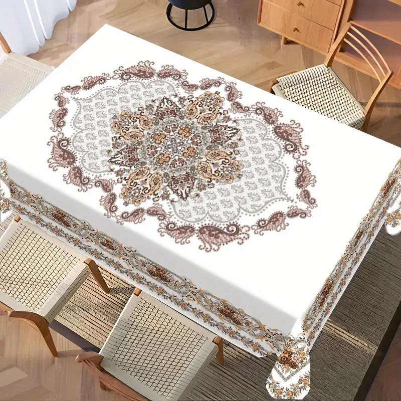 1 European Rectangular Washable Tablecloth