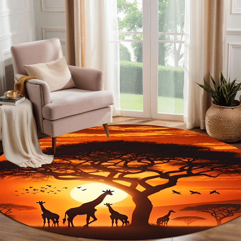 1Pc 47.24x47.24inch 120x120cm Floor Mat