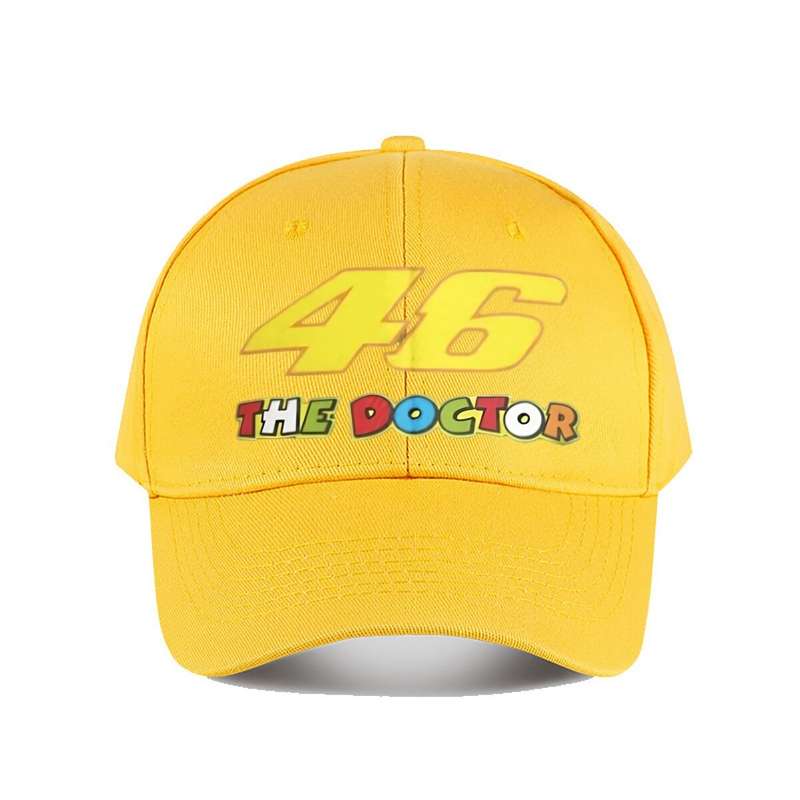 1pc Lucky 46 The Doctor Tie Dye Baseball Cap Lightweight Polyester Sports Dad Hat with Slight Stre