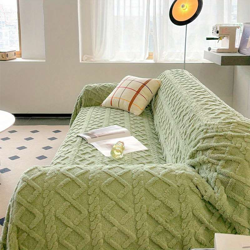1ps Blanket Color Fruit Green size 180x380cm Four Seater