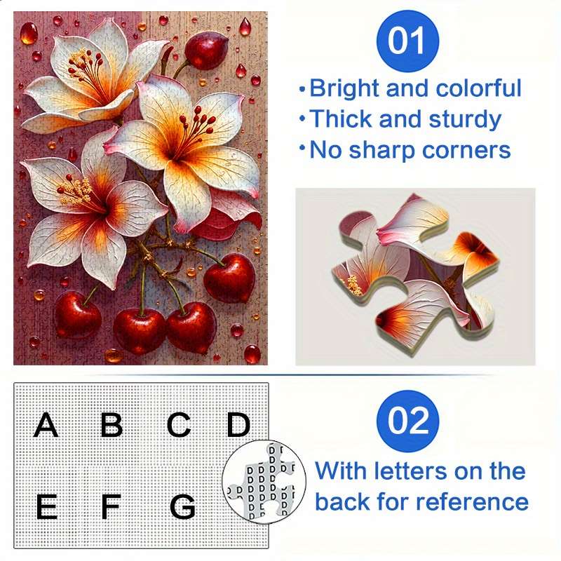 1000pcs Cherry Blossom Jigsaw Puzzle Scratch Water Resistant Advanced Skill Leve