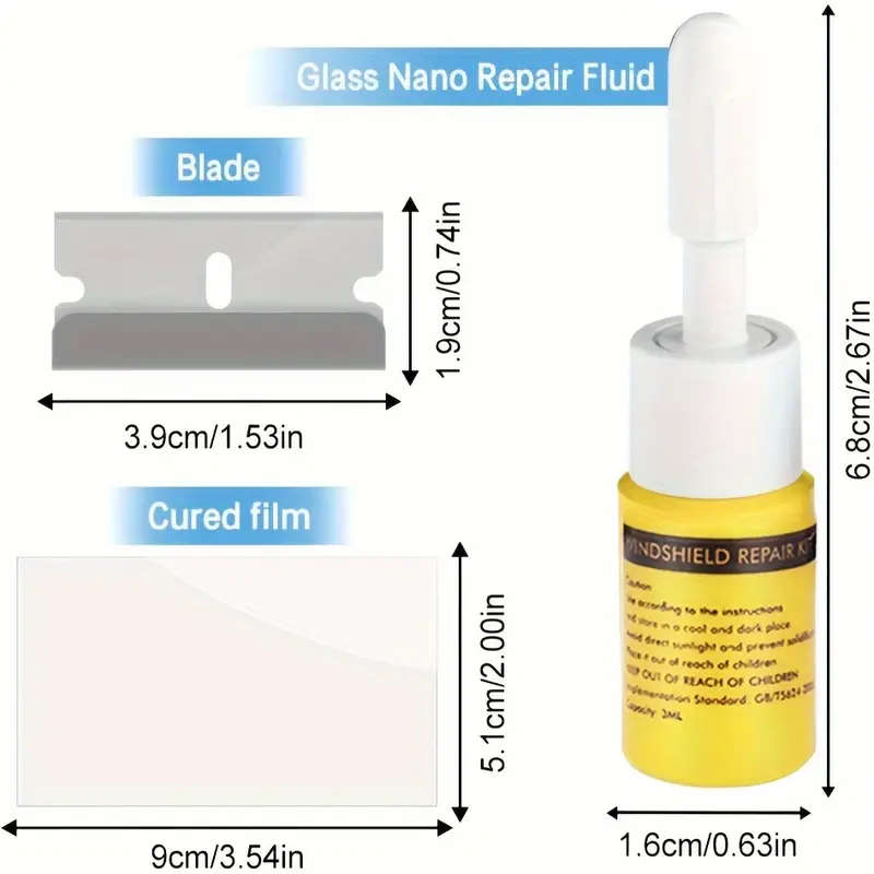 Glass Crack Vanishing Glue