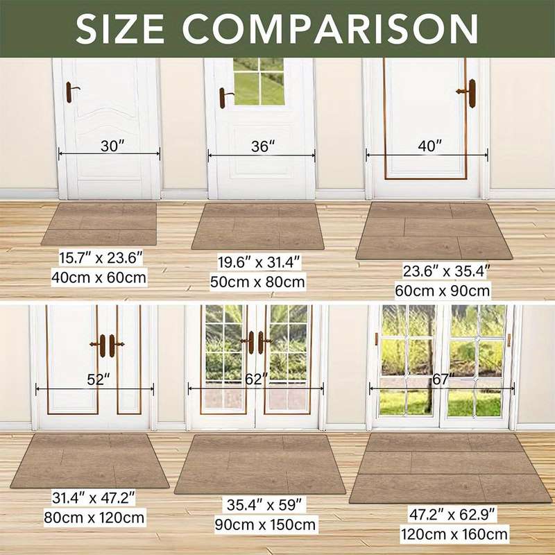 1Pc 80x120cm Floor Mat