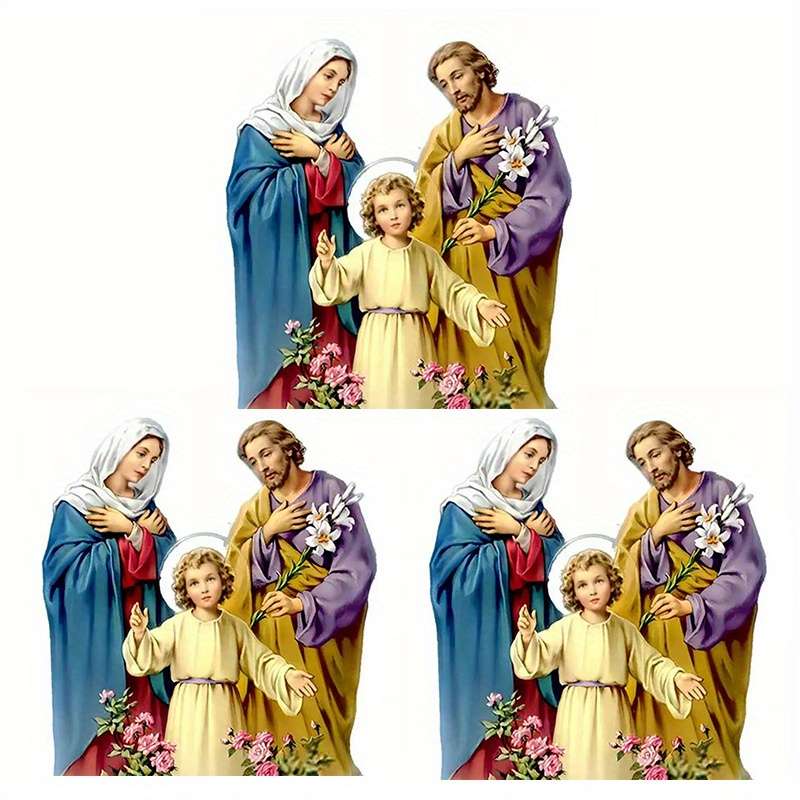3pc  Jesus Christian Themed Stickers