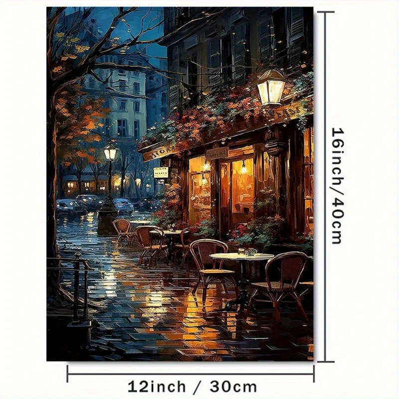 1pc Charming 30.48x40.64cm Frameless Canvas Art with Warm Glow Lights Dewy Goose Perfect for Home Of