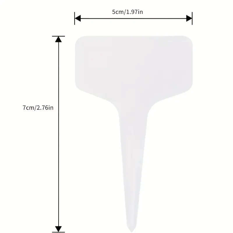 50pcs White Plastic Garden Labels
