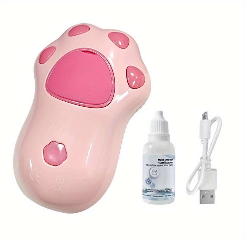 1pc Ice Pink with Scented Foam Pet Comb