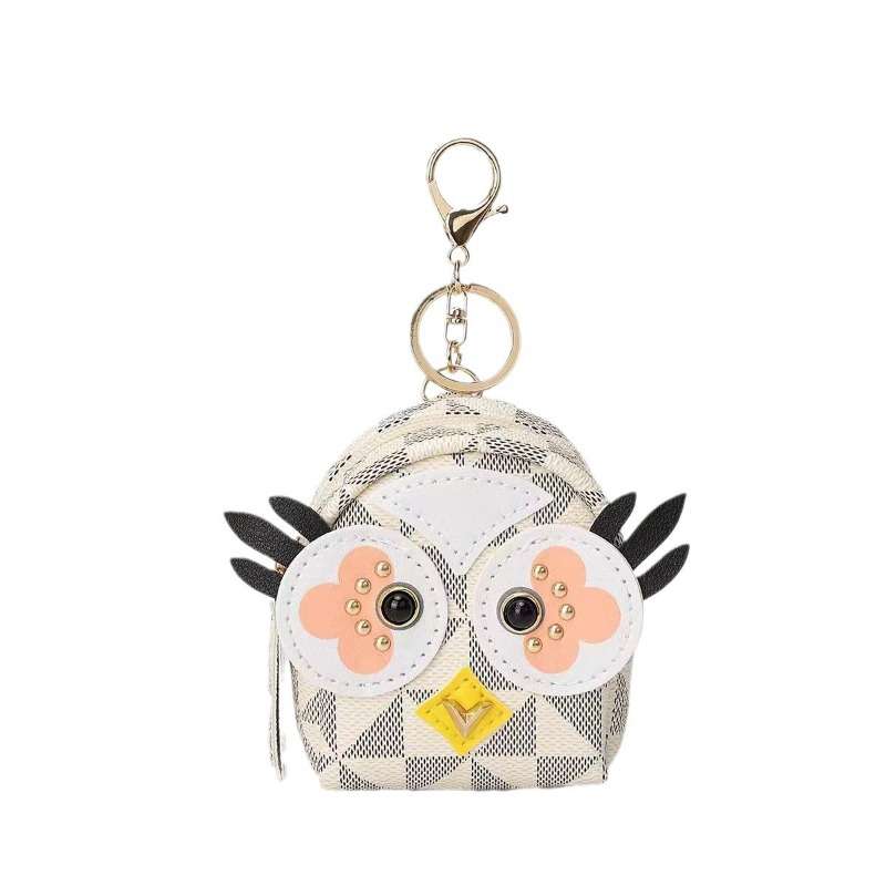 1pc Owl-Shaped Coin Purse Wireless Earphone Case Key Pouch Storage Bag